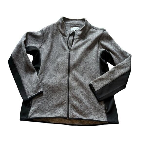 Like New Marc Andrew Marc New York striped fleece coat - Picture 1 of 6